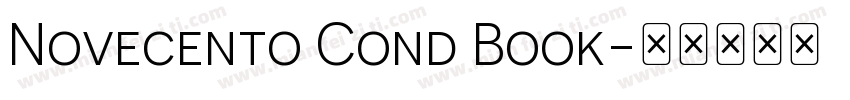 Novecento Cond Book字体转换